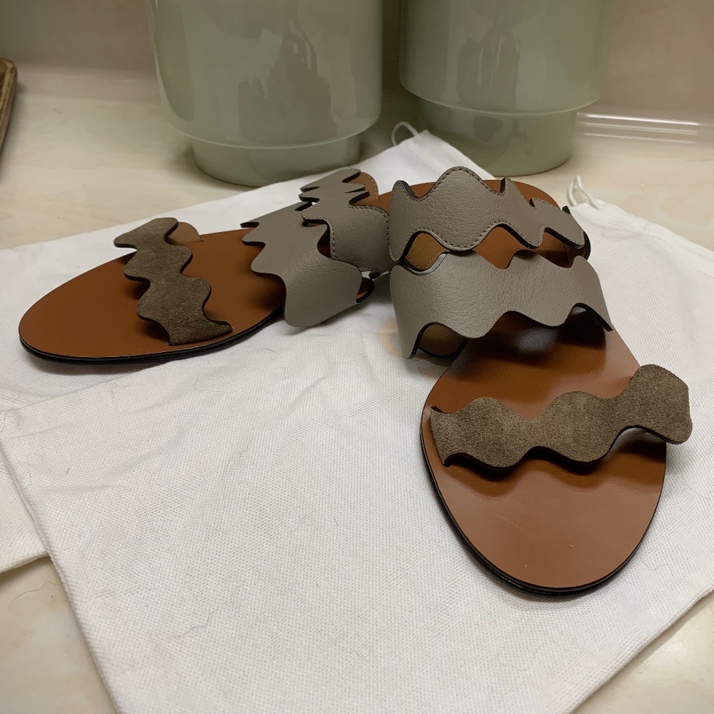 Chloe Scallop Trimmed Lauren Flats